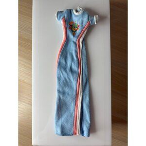 Barbie Doll Mattel 1998 Totally Yo-Yo Skipper Dress Maxi Blue Dress